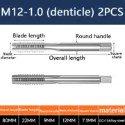 A pair M12-1.0 Hand tap set tap machine suitable for die steel aluminum