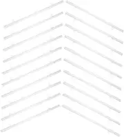 Gatuida 20Pcs PVC Poster Hanger Rails Display Strips for Easy Installation Retail Spaces Versatile Gripper Rods for Advertising and Use