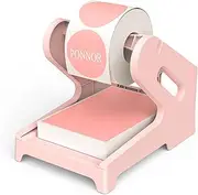 PONNOR Label Holder Thermal Label Holder for Rolls and Fanfold Labels Shipping Label Stand Desktop Printer DIY Accessory Supplies for Home, Office (Pink)