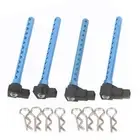 Blue Aluminum Body Posts Mount DIY Kit for Tamiya TT-01 TT01 1/10 RC Car E