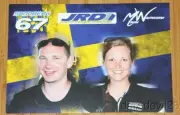 2015 Robin Sandberg/Miriam Walfridsson SEMA Show Promo Rally America postcard