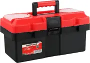 Small Tool Box, 14-Inch Plastic Tool Boxes with Handle, Removable Tray with Dual