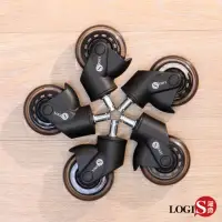 在飛比找momo購物網優惠-【LOGIS】TPU靜音活動萬向輪(辦公椅輪子 椅輪 活動輪