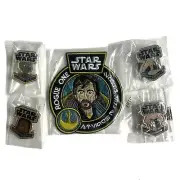 FUNKO Star Wars Smugglers Bounty Exclusive Embroidered Patch and Pin Set 5 Pack