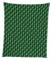 Mistletoe & Snowflakes Mircofleece Throw Blanket 50"x60"