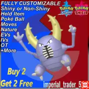 Pokémon Sword and Shield ✨ Shiny Pinsir ✨ W/ Best 6IV Customizable