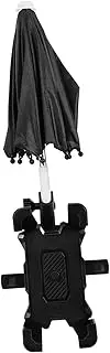 EXQUIMEUBLE Bike Phone Holder with Umbrella Cycling Navigation Bracket Multi Angle Support Stand for Motorbike Bicycle Safe Secure Phone Mount for Easy Access