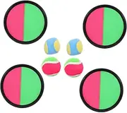 Generic 1Set Toss and Catch Ball Game Includes Paddles and Balls for Outdoor Fun Educational Play for Boys for Backyard and Parties