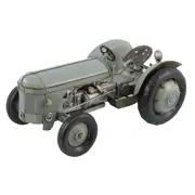 Boyle 35cm Massey Ferguson TO-20 Tractor Metal Vintage Ornament Home Decor Grey
