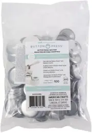 We R Memory Keepers Button Press Bulk Refill Pack 100/Pkg-Medium (37mm)