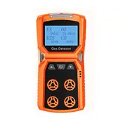 Multi Gas Detector Gas Meter O2 H2S CO LEL 4 in 1 Oxygen Hydrogen Sulfide Carbon Monoxide Combustible Gas Leak Detector Orange