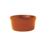International Tableware, Inc RAMF-2-O Cancun Orange 2 oz Ceramic Fluted Ramekin