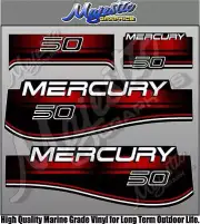 MERCURY 50hp - OUTBOARD DECALS