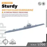 1/700 Military Model Kit British Sturdy Class Submarine