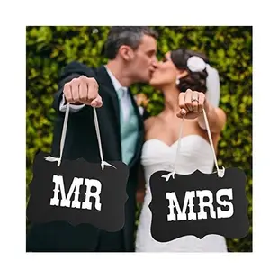 MR MRS 結婚 拍照 道具 新婚 拍攝道具 拍婚紗 結婚 擺拍