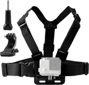 Chest Harness Mount Adjustable Chest Strap Belt with J Hook for Gopro Hero AKASO