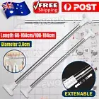 Adjustable Curtain Tension Rod Extendable Rack Shower Wind Curtain Closet Pole