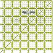 Dritz RN65 Omnigrip Non-Slip Quilter's Ruler-6-1/2"X6-1/2"