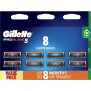 Gillette Fusion Proglide 5 Manual Razor Blades / Refill - 8 pack - Free Shipping