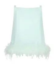 Liu Jo Feathers Detailed Satin Top IT42 green