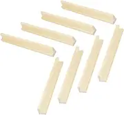 CHICAMPERA 8Pcs Wooden Domino Holder Base for DIY Display Multi Function Sturdy Domino Racks with Smooth Surface for Learning Alphabet and Elegant Presentations