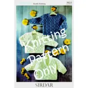 New Sirdar 3923 Snuggly Child Cardigan and Pullover Sweater Knitting Pattern