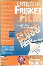 Frisket 380 x 254mm Gloss Low Tack Masking Film (Pack of 8 Sheets)