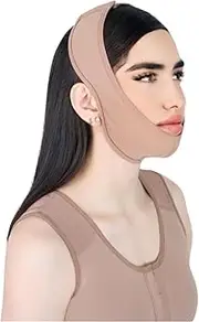 DELUXE FORM V-Line Face Slimming Strap – Adjustable Chin Lifting Belt for Women | Double Chin Reducer | Post-Surgery Facial Compression Wrap | Made in Colombia