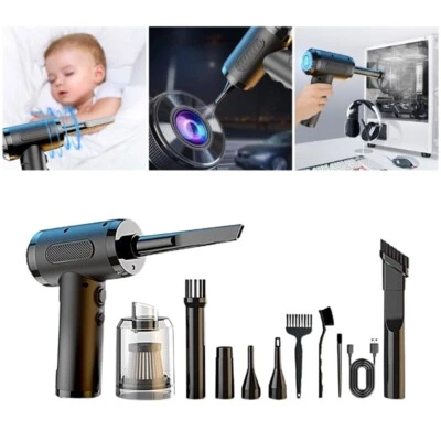 Compressed Air Duster Cleaners 50000RPM PC Rechargeable Air Blowers for Laptops