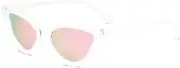Retro Vintage Narrow Cat Eye Sunglasses for Women Clout Goggles Plastic Frame SJ