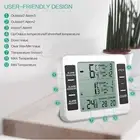 Wireless Fridge Thermometer Digital Freezer Alarm Home Gauge Monitor 2-Sensors