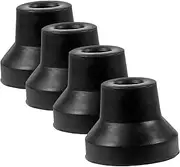 LALAFINA Thick Trekking Pole Tips Pcs Rubber Crutch Tips Non-slip Walking Stick Foot Covers Cane Replacement