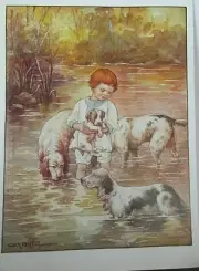 Book Illustrator Artist Postcard - Animal Story Book 1928 by Clara M. Burd