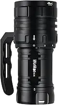 Wurkkos Diving Flashlight DL06 Max 15000 Lumen Scuba Dive Light, 100°Beam Angle Diving Light with 6 XHP50.2, IPX8 Waterproof Dive Torch 100m Underwater Flashlight Cold White(6000K)