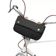 TOURBON Black Canvas Bike Handlebar Pannier Bag Phone Tool Holder Phone Pouch AU