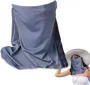 Face Cover For Sun Protection,Breathable Sun Protection Cover | Cooling Facial Shield With Ear Loops, Outdoor Supplies For Golf, Cycling, Hiking, Fishing