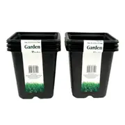 72 x Large Square Plastic Garden Pot 11CM Planter Vase Flower Vegetable Seedling