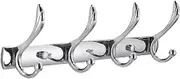 Coat Rack Wall Mount Golden Hangers Hanging on Walls, Clothes Hanging on Walls, Hats Hanging on Clothes Hooks, Entrance Doors Hanging on Clothes Hooks Wall Coat Hooks(Silver,XXL)