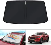 WindScreen Sun Shade for Mazda CX-5 CX5 SUV 2017-2025 Blocks UV Rays Foldable Custom Sun Visor Protector