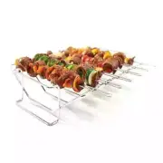 Broil King Stainless Steel Roasting, Rib and Skewer Rack Kit 64233 New in Box