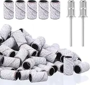 YUXIANLB 200 Pcs Small Sanding Bands Nail Drill Bit Professional Manicure Tools for Nail Drill Files Extra Fine Sanding Bands for Acrylic Nails Gel Removing Shaping Polishing Manicure Pedicure