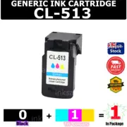 1x Generic CL-513 Tri-Colour Ink For Canon PIXMA iP2700 MP230 MP250 MP280 MX320