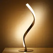 LED Table Lamp Spiral Desk Lamp Modern Reading Light Bedside USB Lamp