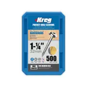 Kreg 32mm Zinc Fine Thread MaxiLoc Head Pocket-Hole Screws - 500 Pack