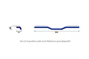 LSL Street Bar A00.1 aluminum handlebars, 1 inch, matt black