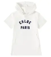 [Chloe Kids] Chloé Kids Logo cotton jersey dress Y 8 white