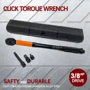 4Pc 3/8" Drive Click Torque Wrench Ratchet Socket with Adaptor Extension AU