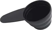 Black Plastic Coffee Scoop Measuring Scoop Coffee Bean Measure Scoop Suitable for Ground Beans Coffee Beans Tea, Spoon for Weighing and Filling Coffee Beans and Coffee Grounds
