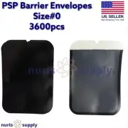 3600pcs Xray Dental PSP Phosphor Plate Barrier Envelopes Size 0 #0 Tab Opening