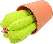 NUOBESTY Embroidery Pin Cushion: Cactus Needle Holder with Flowerpot - Pin Cushion Needlework Organizer for DIY Crafts Dressmaking